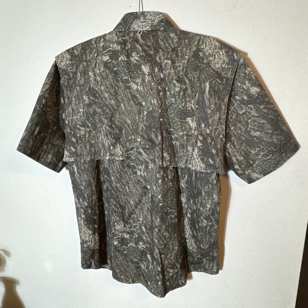 Tiger Hill Camo Fishing Hunting Vented Back Lots Of Pockets Cotton Men's Small - Picture 5 of 8